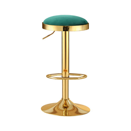 Artiss Green Velvet Bar Stools with Gold Frame
