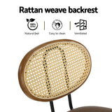 Artiss Raye Brown PU Leather Bar Stools