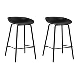 Two Artiss metal bar stools at kitchen island — Allure Home Collections