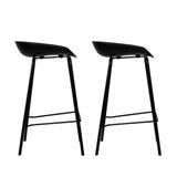 Two Artiss modern metal bar stools at kitchen counter — Allure Home Collections