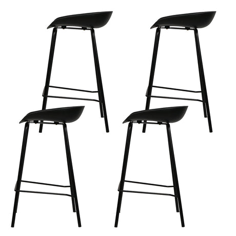 Set of 4 Artiss metal bar stools at kitchen counter — Allure Home Collections