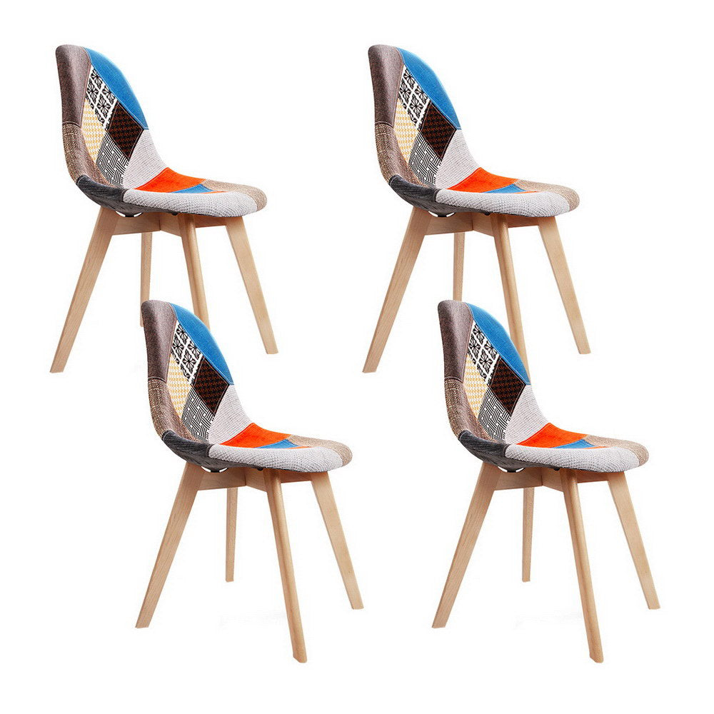 Artiss DSW Retro Replica Fabric Dining Chairs — Set of 4 — Allure Home Collections