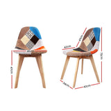 Artiss DSW Retro Replica Fabric Dining Chairs — Set of 4 — Allure Home Collections