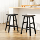 Artiss Baden bar stool black beech wood finish and frame detail — Allure Home Collections