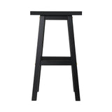 McCrae Wooden Bar Stool, Black 2pcs
