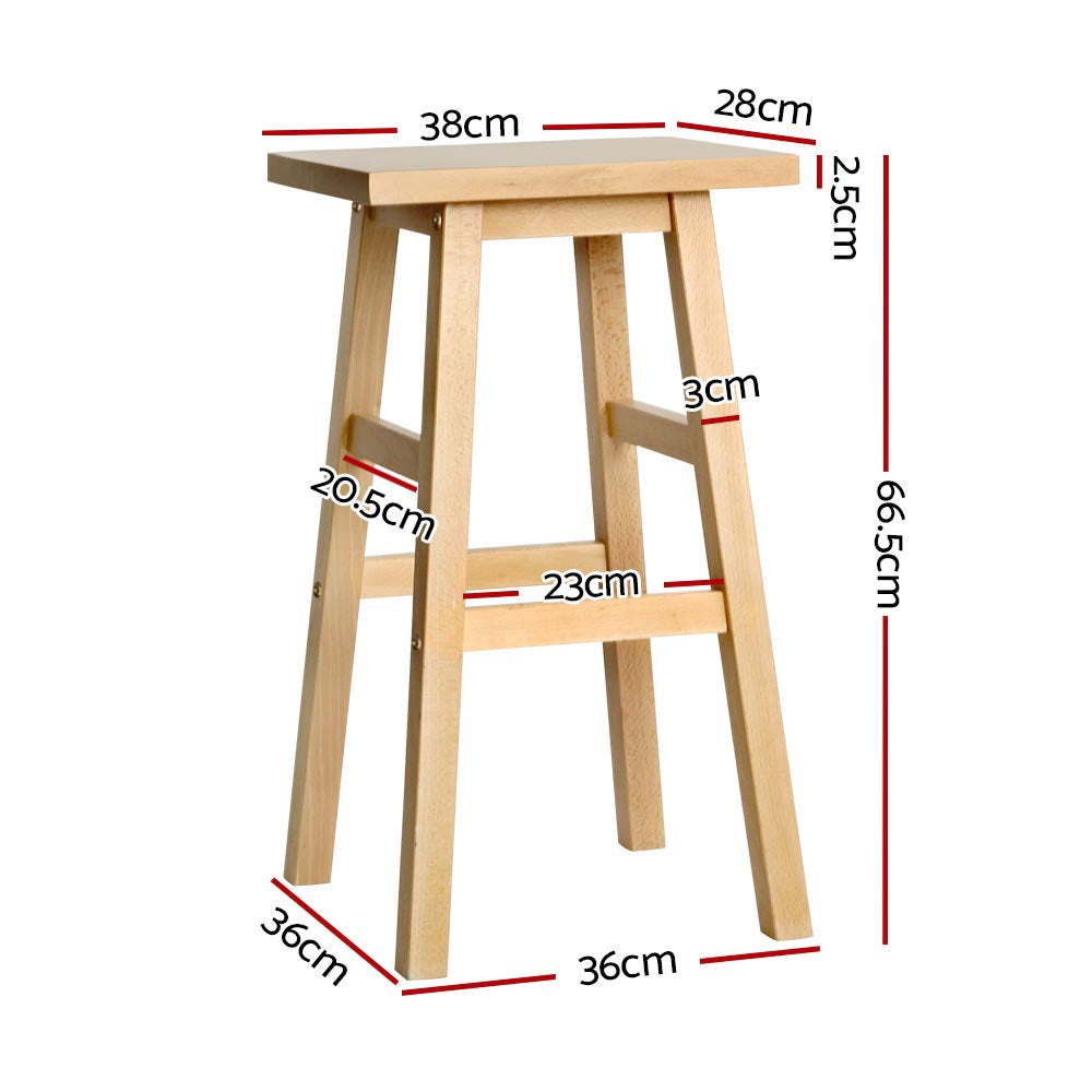 Artiss natural bar stool beech wood grain and seat detail — Allure Home Collections