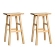 Artiss natural beech wood bar stools set of 2 for kitchen counter — Allure Home Collections