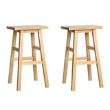 Artiss natural beech wood bar stools set of 2 for kitchen counter — Allure Home Collections