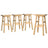 Artiss contemporary beech wood saddle seat bar stools pair for kitchen and dining — Allure Home Collections