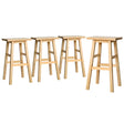 Artiss contemporary beech wood saddle seat bar stools pair for kitchen and dining — Allure Home Collections