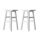Artiss Baden white beech wood bar stools set of 2 — Allure Home Collections
