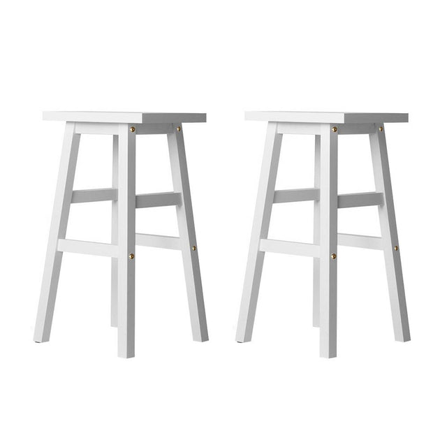 Artiss Baden white beech wood bar stools set of 2 — Allure Home Collections