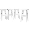 Artiss beech wood bar stool saddle seat and leg detail close-up — Allure Home Collections