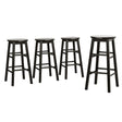 Artiss round wooden bar stools set of 4 for counter height kitchen seating — Allure Home Collections