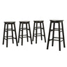Artiss round wooden bar stools set of 4 for counter height kitchen seating — Allure Home Collections