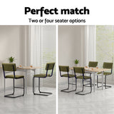 Artiss bar stool seat upholstery close-up — Allure Home Collections