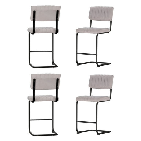 Artiss velvet bar stools in open-plan kitchen and dining — Allure Home Collections