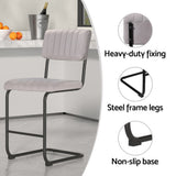 Artiss modern velvet bar stools styled in dining room setting — Allure Home Collections