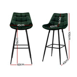 Two Artiss swivel bar stools at kitchen counter — Allure Home Collections