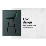 Side profile of Artiss bar stool showing footrest and base — Allure Home Collections