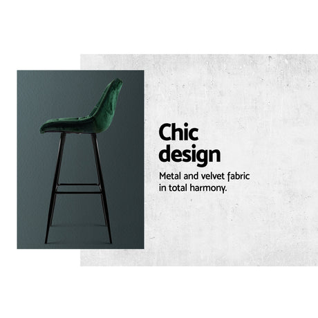 Side profile of Artiss bar stool showing footrest and base — Allure Home Collections