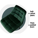 Artiss bar stool seat close-up showing PU leather upholstery — Allure Home Collections