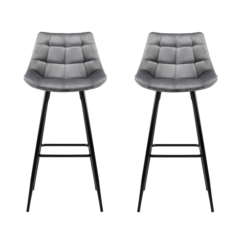 Artiss bar stool backrest and padded seat detail — Allure Home Collections