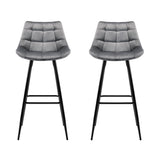 Artiss bar stool backrest and padded seat detail — Allure Home Collections