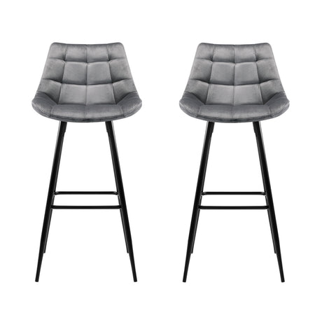 Artiss bar stool backrest and padded seat detail — Allure Home Collections