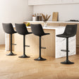 Artiss Jovy black vintage leather swivel gas lift bar stools set of 4 — Allure Home Collections