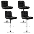 Artiss modern black PU leather gas lift bar stools set of 4 — Allure Home Collections