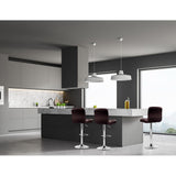 Artiss Chocolate Brown Leather Bar Stools