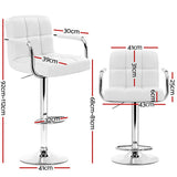 Artiss bar stool chrome base and gas lift mechanism — Allure Home Collections