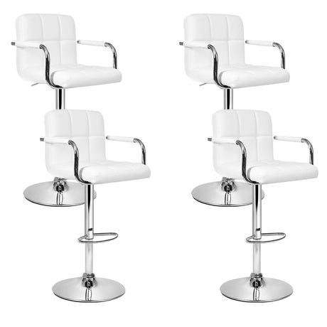 Set of 4 Artiss armrest bar stools in contemporary kitchen — Allure Home Collections