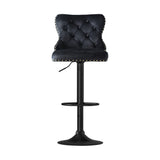 Artiss Velvet Adjustable Bar Stool