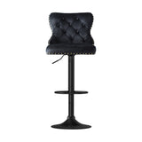 Artiss Industrial Velvet Bar Stool Set