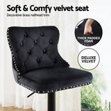 Artiss Industrial Velvet Bar Stool Set