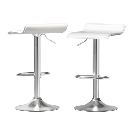 Artiss bar stool faux leather seat and backrest detail close-up — Allure Home Collections