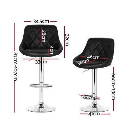 Four Artiss Elan bar stools in contemporary kitchen — Allure Home Collections