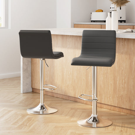 Artiss Arne bar stool chrome footrest ring and base detail — Allure Home Collections