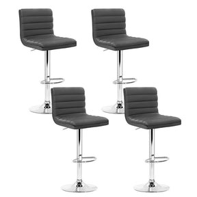Krowera gas lift bar stool grey in a modern kitchen