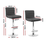 Krowera gas lift bar stool grey beside a kitchen island