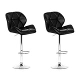 Artiss gas lift padded PU leather swivel bar stools pair with footrest — Allure Home Collections