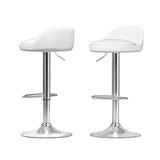Artiss bar stool PU leather seat and gas lift detail close-up — Allure Home Collections