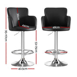 Artiss black swivel gas lift bar stool at kitchen island — Allure Home Collections