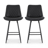Sorrento Bar Stool, Black 2pcs