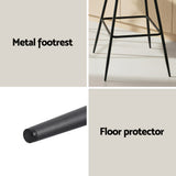 Sorrento Bar Stool, Black 2pcs