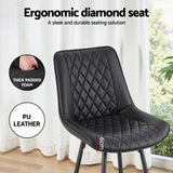 Sorrento Bar Stool, Black 4pcs