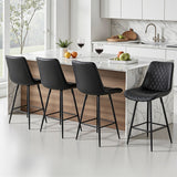Sorrento Bar Stool, Black 4pcs