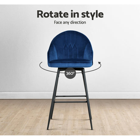Artiss bar stool padded seat and backrest upholstery close-up — Allure Home Collections